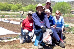 Gardening help at Community Gardens