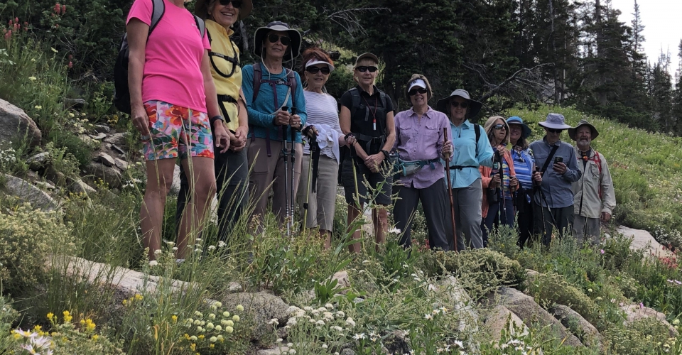 Hiking at Catherine’s Pass at Alta